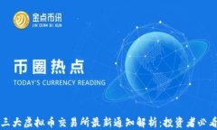 三大虚拟币交易所最新通知解析：投资者必看